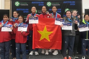 女子隊際標準拳套，越南奪得金牌。（圖源：互聯網）