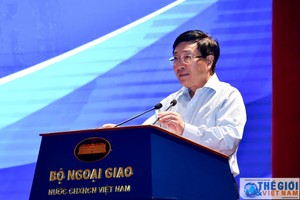 外交部長范平明在會上發表指導意見。（圖源：俊英）