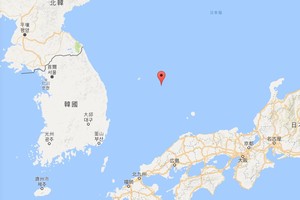 獨島（竹島）位置示意。 （圖源：谷歌地圖）