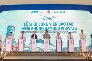 Bamboo Airways 航空培訓學院動工興建儀式。（圖源：FLC）