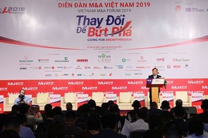 計劃與投資部副部長武大勝在2019年越南併購(M&A)論壇上致詞。（圖源：黎全）