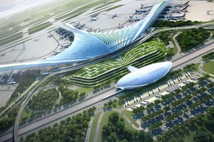 隆城機場項目總體配景圖。（圖源：互聯網）