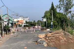 91 號國道坍塌現場。（圖源：寶斗）