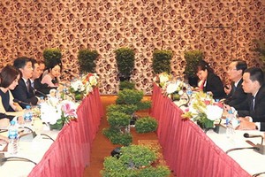 會晤現場一瞥。（圖源：越通社）