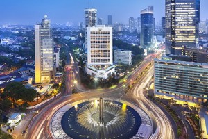 印尼雅加達夜景一瞥。（圖源：互聯網）