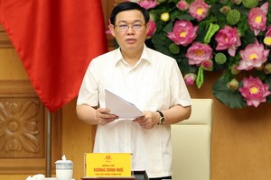 王廷惠副總理主持會議並發表講話。（圖源：誠鐘）