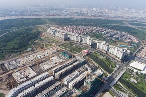 從高處俯瞰的守添新都市區一瞥。（圖源：TTO）