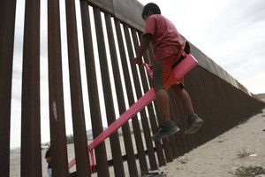 美墨邊境墻。（圖源：互聯網）