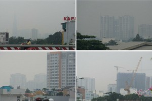 目前本市空氣污染情況與對人的健康影響程度達109分，這是對人體健康危害敲響警鐘。（圖源：Vietnamnet）