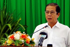 芹苴市人委會副主席阮清勇在會議上發表指導意見。（圖源：黎雄）