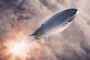 美國太空探索技術公司(SpaceX)總裁馬斯克宣佈，“星際飛船”(Starship) 將於1至2個月後實現首飛，飛行高度為6萬5000英尺。（示意圖源：互聯網）