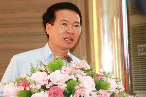 中央宣教部長武文賞在選民接觸會上發言。（圖源：功義）