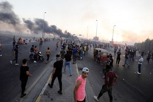 伊拉克連日發生反政府示威，已造成逾100人死亡。（圖源：路透社）