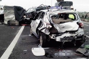 一起嚴重交通事故現場。（圖源：互聯網）