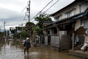 海貝思颱風侵襲日本，造成嚴重的災情。 （圖源：歐新社）