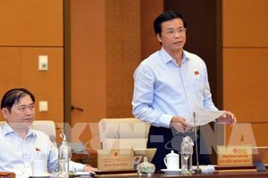 國會秘書長、辦公廳主任阮幸福在會議上發言。（圖源：越通社）