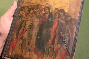 這幅畫作以2400萬歐元(約合2660萬美元)的價格成交，遠超預期。（圖源：AP）