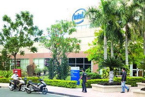 市高新技術園區的英特爾集團。（圖源：田升）