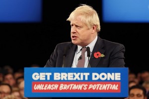 英國首相約翰遜。（圖源：AP）