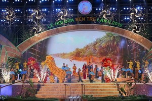 2019年第五次檳椥省椰子盛會開幕儀式一瞥。（圖源：興詩）