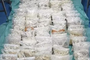 澳洲與荷蘭聯合掃毒從查獲的大批搖頭丸毒品。（圖源：互聯網）