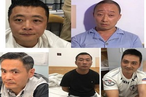 5名中國籍的通緝犯終於峴港市落網。（圖源：警方提供）