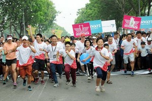 “為心臟而跑步”活動吸引了眾多各界人士參加。（圖源：孟玲）