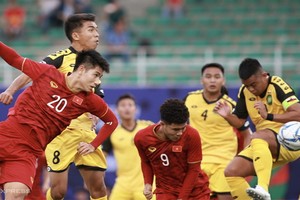 越南隊(紅衣)大勝汶萊隊。（圖源：互聯網）