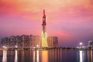 Vinpearl Luxury Landmark 81 五星級酒店榮獲“世界最佳面河酒店”稱號。（圖源：互聯網）