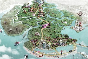 圖為芹耶縣3D總體規劃圖。（圖源：互聯網）