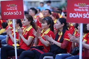 獲贈送春節回鄉機票和車票的 Sabeco 模範勞工。（圖源：M.L）