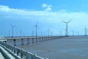 圖為薄寮省風力發電場一瞥。（圖源：互聯網）