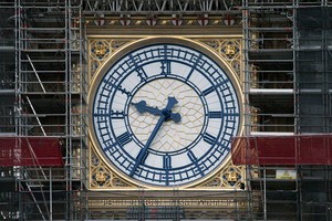 正在維修的“大本鐘”。（圖源：互聯網）