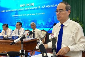 市委書記阮善仁會上致詞。（圖源：VOV）