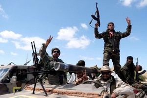 利比亞武裝力量“國民軍”人員。（圖源：路透社）