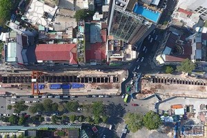 都市地鐵1號濱城站全景。