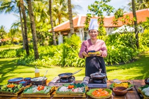 在度假區的越村餐廳將向遊客推介 “母親烹飪的美食”。（圖源：雙英）