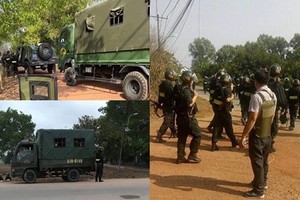 市公安廳出動武警部隊圍捕殺人嫌犯。（圖源：PV）