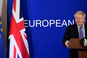 英國首相約翰遜在脫歐後發表講話，稱脫歐不是終結，而是開始，未來會繼續挑戰。（圖源：互聯網）