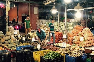 運入福門集散市場的果蔬豐富多樣，可滿足市民春節後的需求。