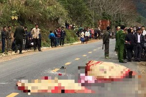 車禍現場，3人當場死亡。（圖源：VNN）