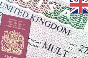 英國制定明年“脫歐”後的規定，將對外國低技術勞工關上大門。圖為英國簽證。（示意圖源：互聯網）