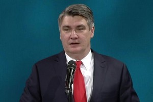 克羅地亞共和國總統佐蘭‧米拉諾維奇。（圖源：HRT）