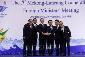 出席會議各國領導合照體現團結。（圖源：越通社）