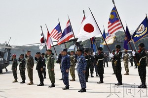 美泰軍方主辦、日本自衛隊等參加的東南亞最大規模多邊軍事演習“金色眼鏡蛇”25日在泰國各地拉開帷幕。（圖源：共同社）