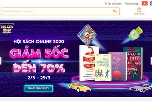 自本月2至29日期間，市書籍發行公司(FAHASA)在Fahasa.com網站舉辦2020年Fahasa 網上書展活動。（圖源：Fahasa網站截圖）