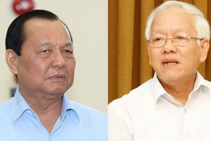 黨中央政治局原委員、市委原書記黎清海（左圖）及市人委會原主席黎黃軍。（圖源：玉勝-可和）