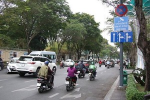 黎筍街上全程配備交通監控視頻系統。（圖源：嘉明）