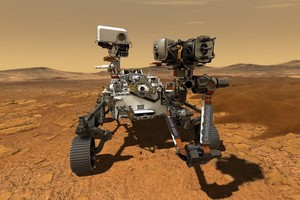 “毅力”號火星車大小相當於一輛小汽車。（圖源：NASA）