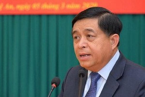 計劃與投資部長阮志勇。（圖源：何鳳）